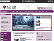 Tablet Screenshot of bedford.gov.uk